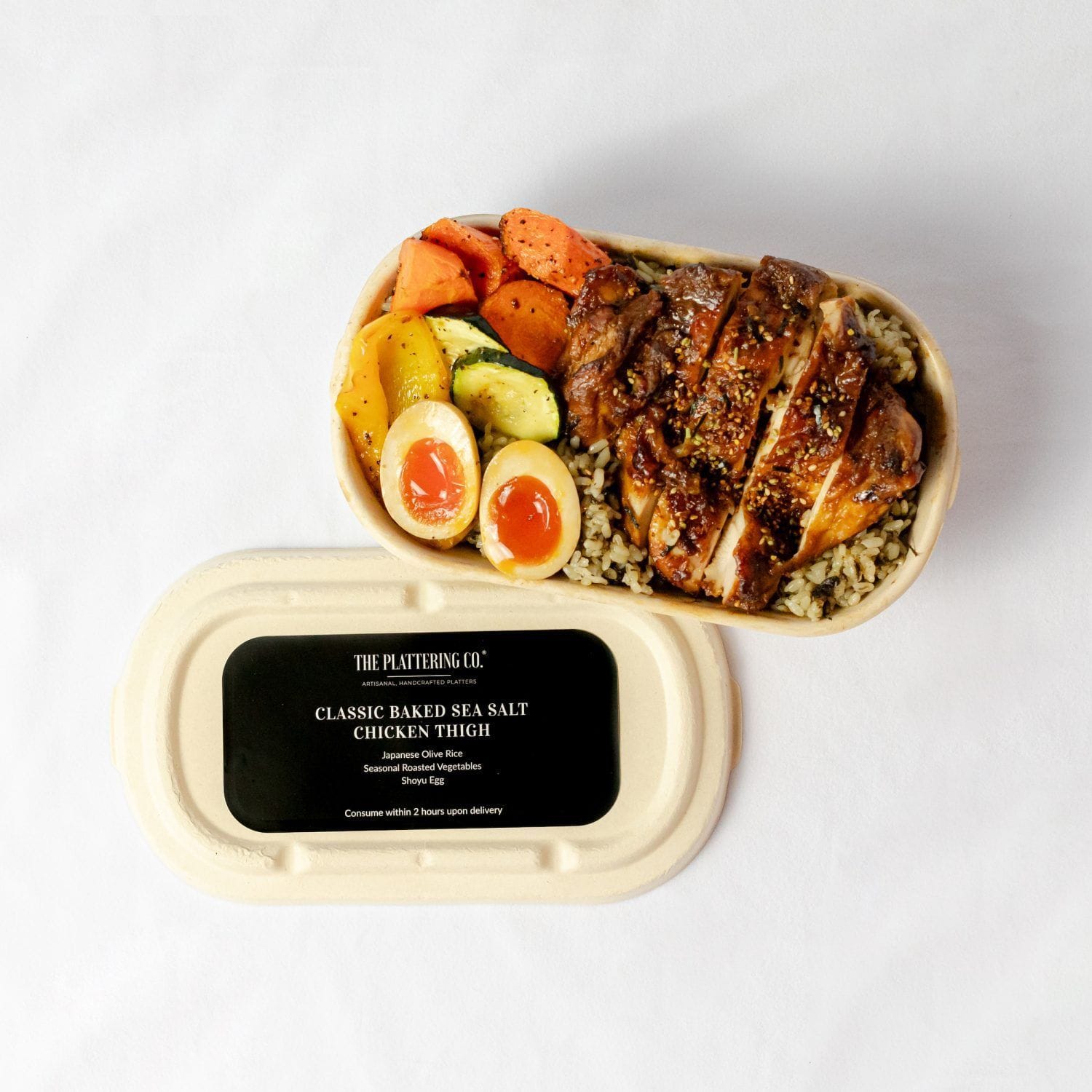 Classic Baked Sea Salt Chicken Thigh with Japanese Olive Rice Bowl