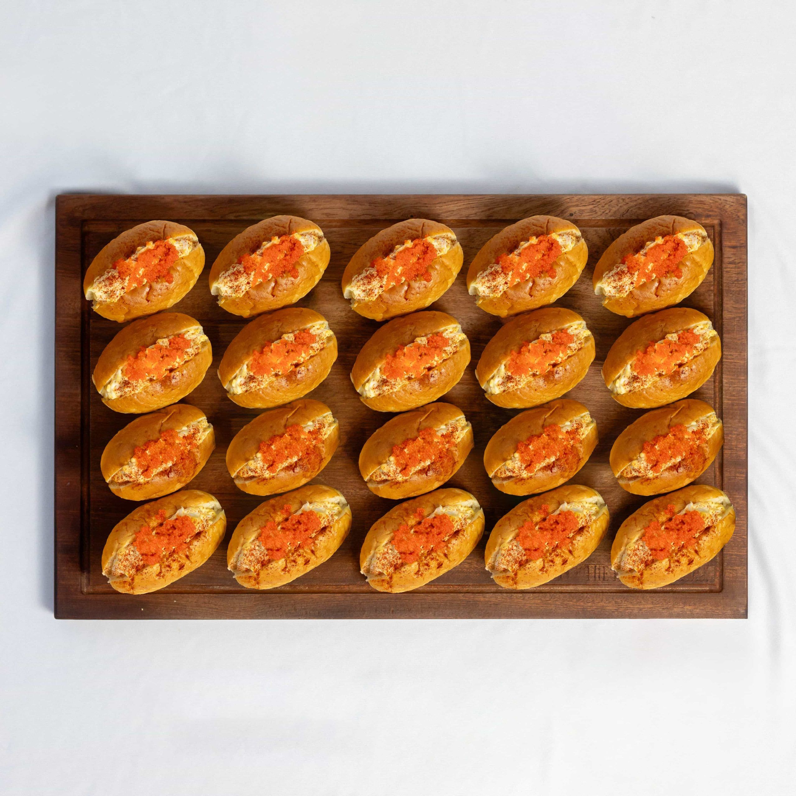 party platter of mini brioche canape