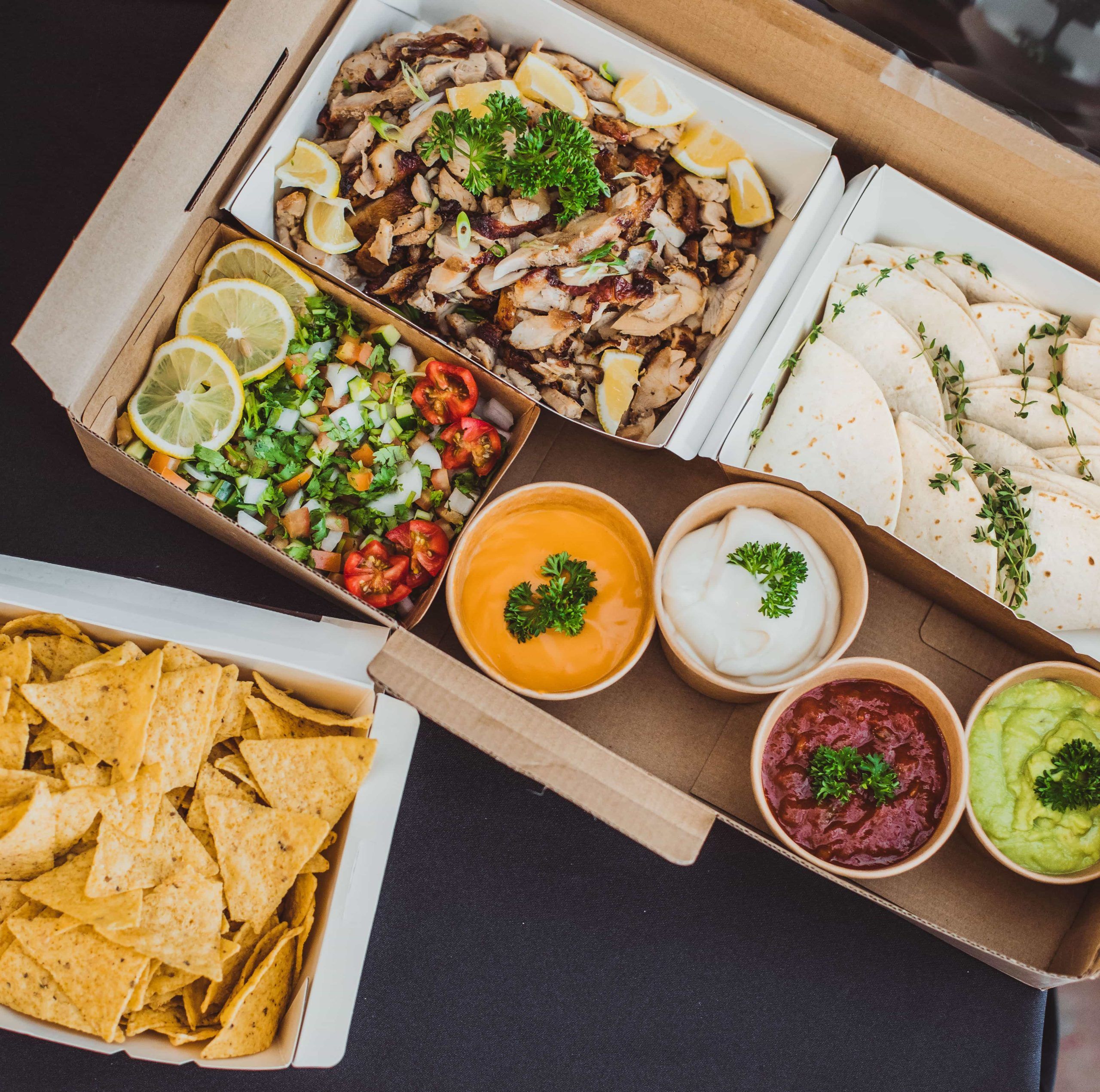 party platter mexican tacos