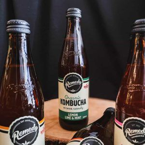 100189 Remedy Organic Kombucha – Lemon Lime & Mint (330ml)