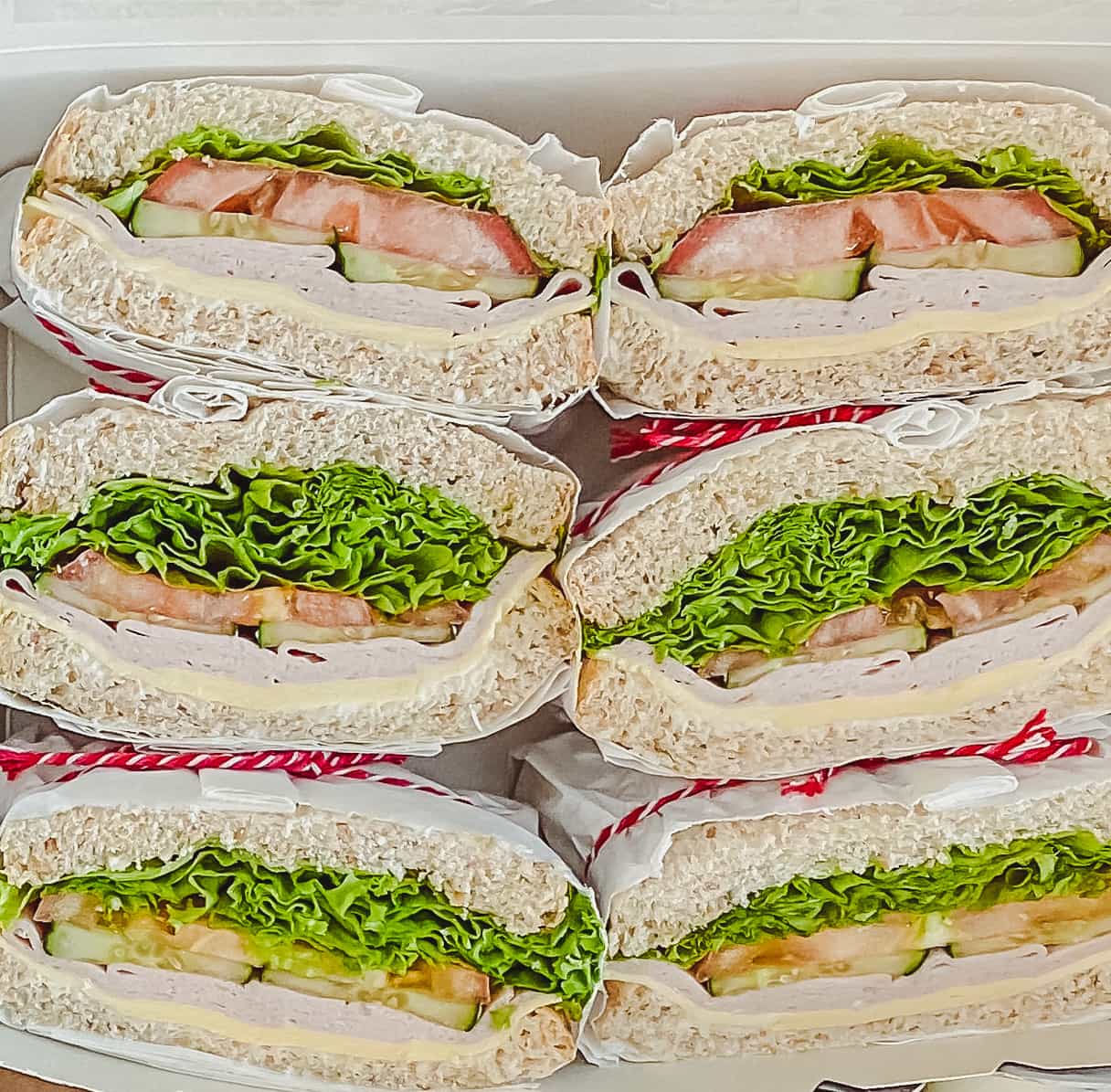 sandwich box turkey ham and cheese