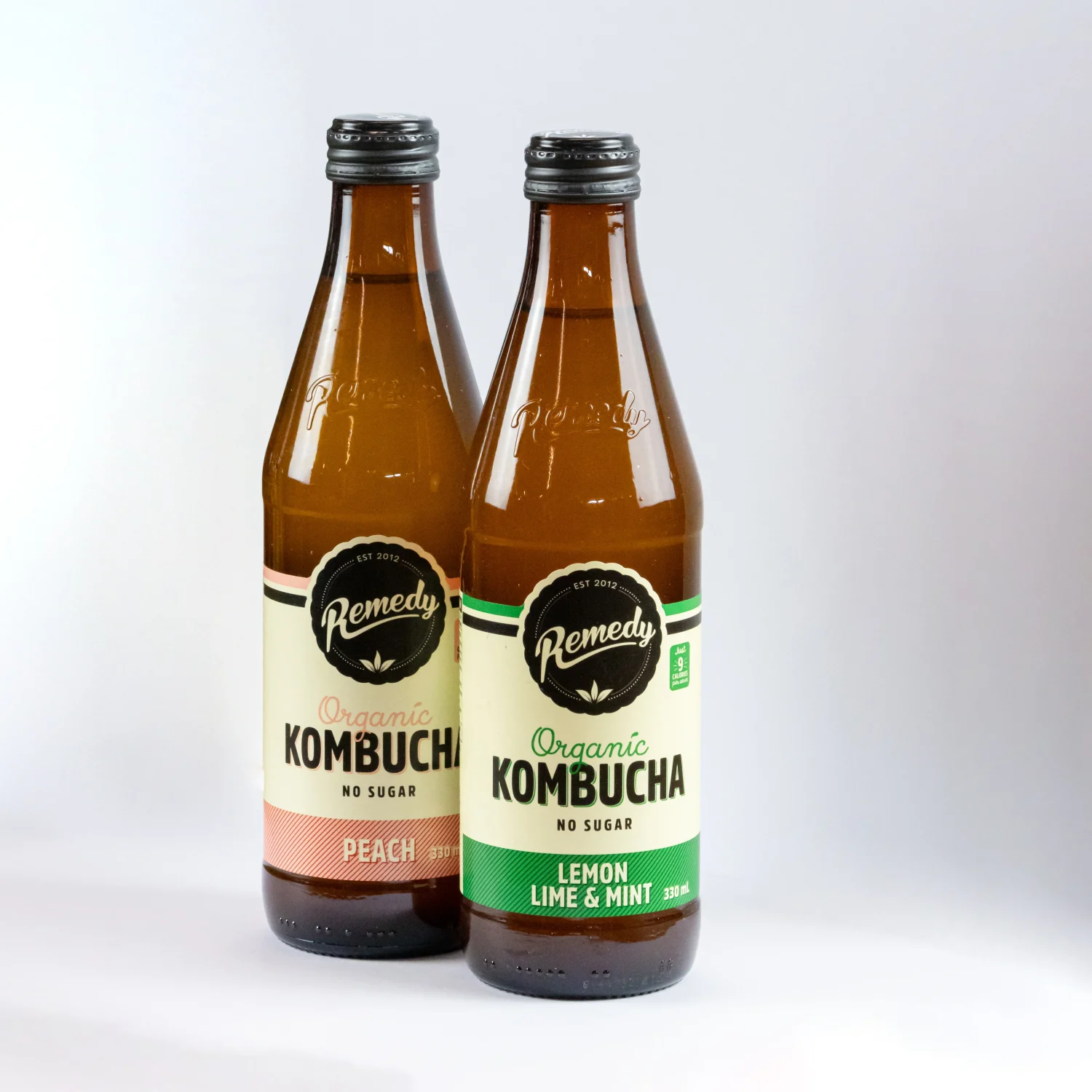 Remedy Organic Kombucha - Peach (330ml)